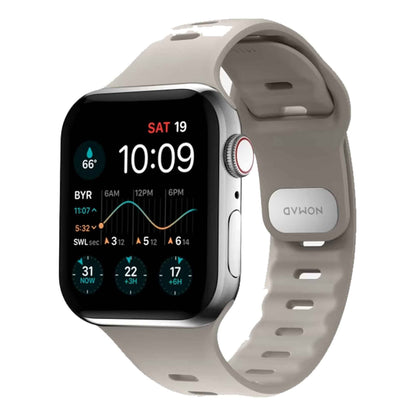 [ONLINE EXCLUSIVE] Nomad Sport Slim Band for Apple Watch 41mm - 40mm - 38mm ( Series SE - 7 - 6 - 5 - 4 - 3 - 2 - 1 ) - Bone ( Barcode: 856500011417 )