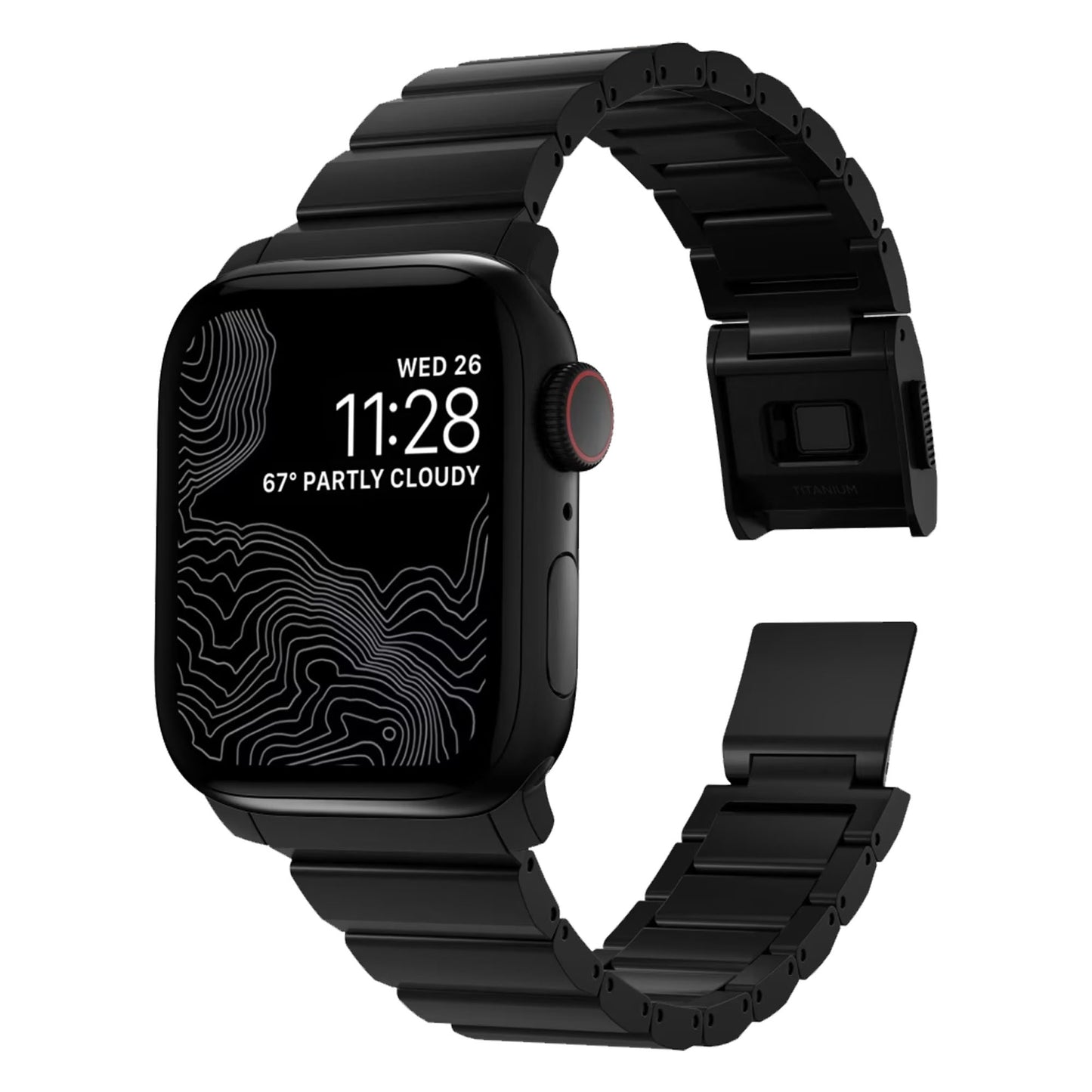 [ONLINE EXCLUSIVE] Nomad Titanium Band for Apple Watch ALL Ultra & 42/44/45/49MM - Black