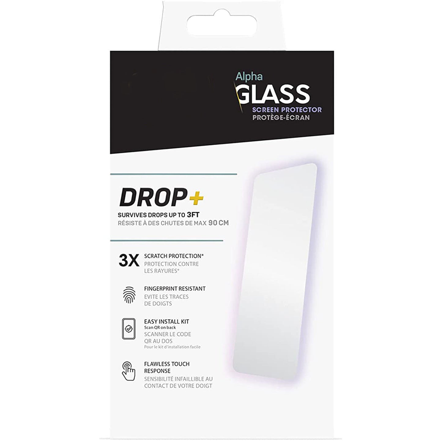 Otterbox Alpha Glass for iPhone 14 Pro - Antimicrobial Glass ( Barcode: 840262389211 ) - Forexengineer -Malaysia- 840262389211