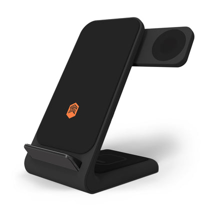 STM ChargeTree Swing 3 in 1 Wireless Charging Station - for iPhone , Apple Watch , and Airpods - Black (Barcode: 810046111222 ) - Forexengineer-malaysia