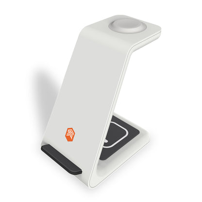 STM ChargeTree 3 in 1 wireless charging station - for iPhone , Apple Watch , and Airpods ( White ) ( Barcode : 810046110003 ) - Forexengineer-malaysia