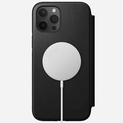 Nomad Rugged Folio Case for iPhone 12 Pro Max 5G 6.7" - Magsafe and 5G Compatible - Black ( Barcode : 856500019611 )
