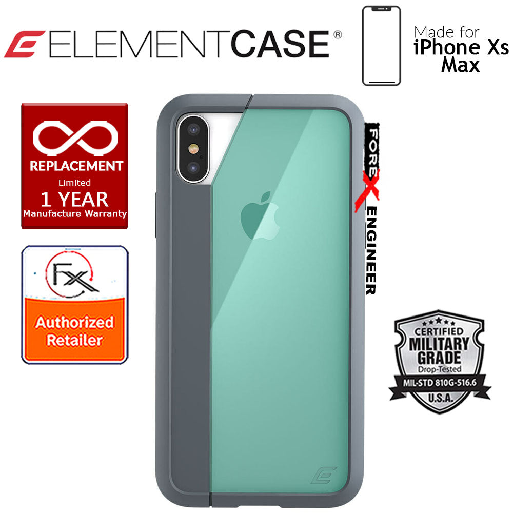 Element Case Illusion for iPhone Xs Max - Military Spec Drop Protection - Green