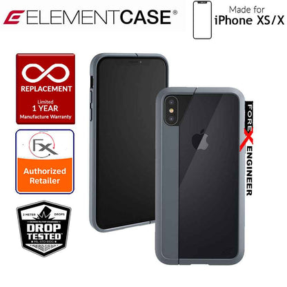 Element Case Illusion for iPhone Xs - X - Military Spec Drop Protection - Grey - Forexengineer-malaysia
