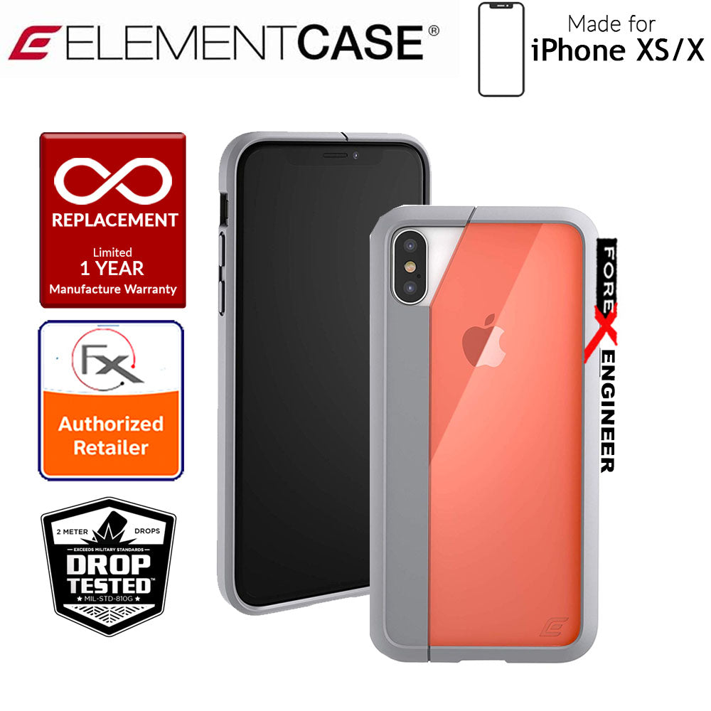 Element Case Illusion for iPhone Xs - X - Military Spec Drop Protection - Orange