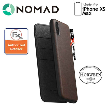 Nomad Leather Folio Case for iPhone Xs Max - Rustic Brown - Forexengineer-malaysia