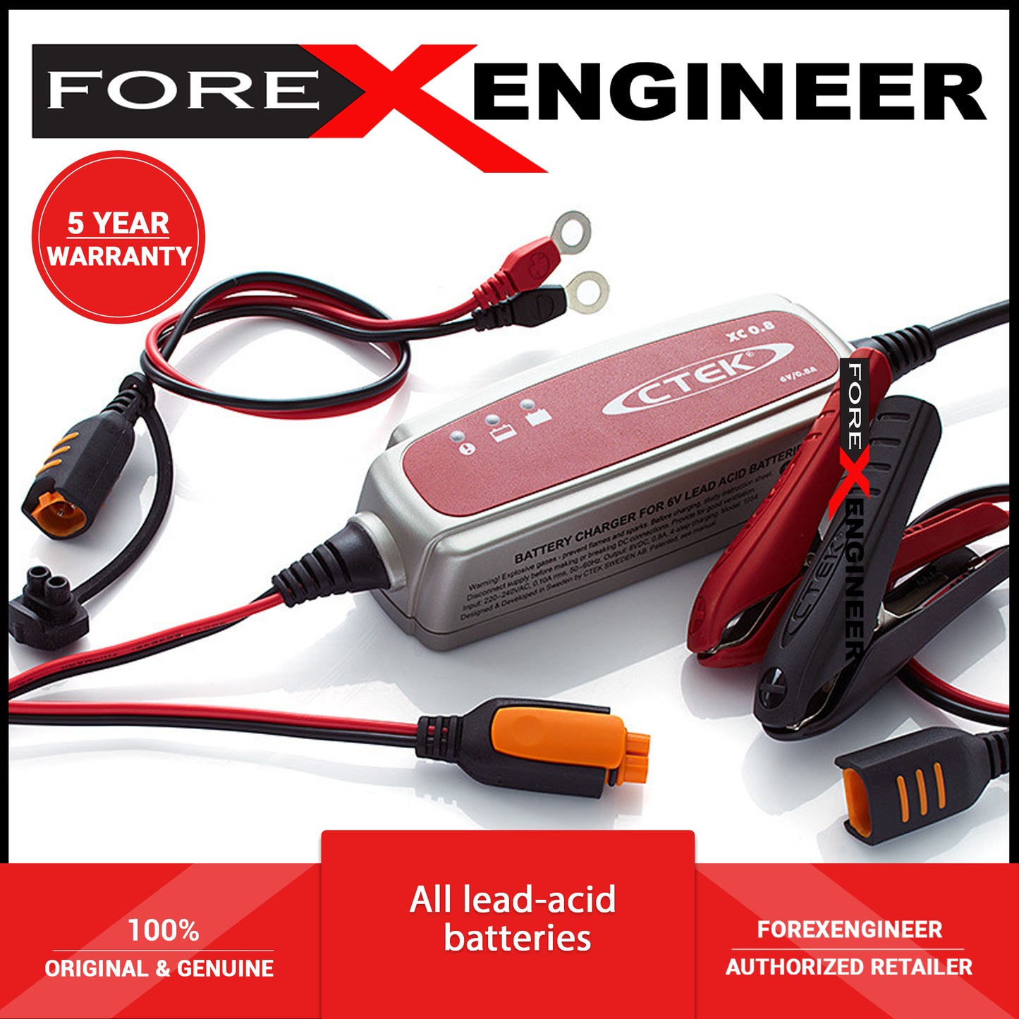 CTEK XC 0.8 UK 6 VOLT BATTERY CHARGER (Barcode: 7350009567732 )