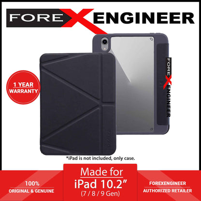 Monocozzi LUCID Folio for iPad 10.2" - 10.2 inch ( 7 - 8 - 9 Gen ) Ultra Light Folio Case with Apple Pencil Slot  - Black (Barcode: 4895199107625 )