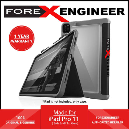 STM Dux Plus for iPad Pro 11" ( 3rd - 2nd - 1st Gen ) ( 2022 - 2018 ) - iPad Air 10.9" ( 5th - 4th Gen ) ( 2022 - 2020 ) - Black (Barcode: 810046111741 )