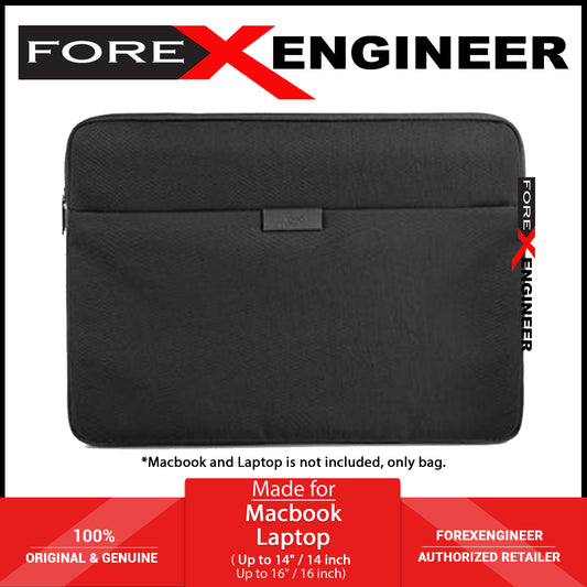 UNIQ Bergen Protective Nylon Laptop Sleeve for MacBook and Laptops Up to 14" - Midnight Black ( Barcode: 8886463680674 )