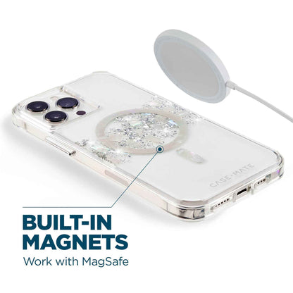 'Case Mate Karat Marble for iPhone 14 Pro with Magsafe - A Touch of Pearl (Barcode: 840171719529 )