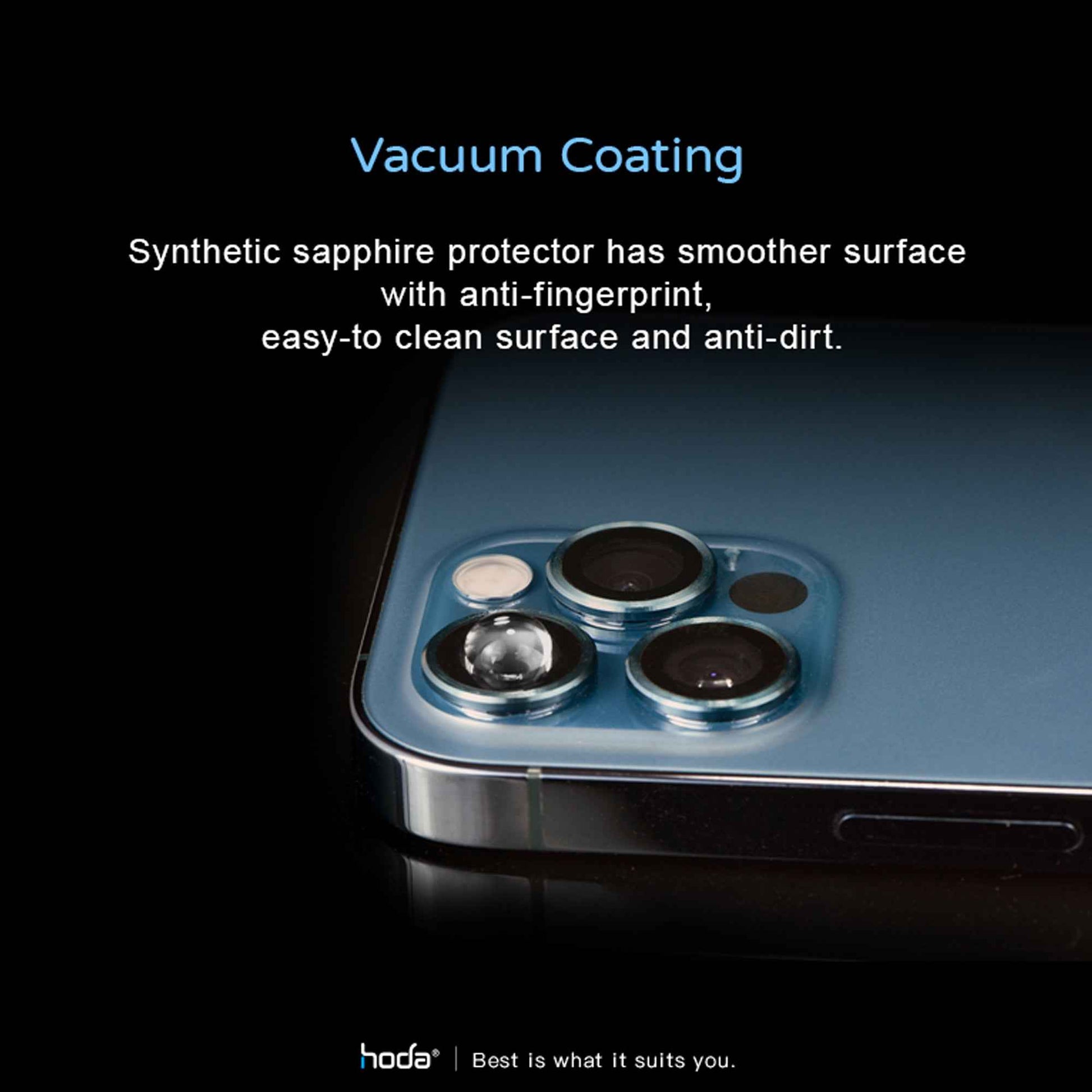 Hoda Sapphire Lens Protector for iPhone 13 Mini - 13 - Stralight Silver (2pcs) (Barcode: 4711103542781 )