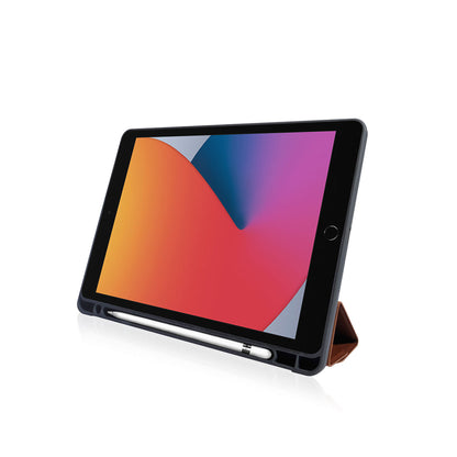 Monocozzi LUCID Folio for iPad 10.2" - 10.2 inch ( 7 - 8 - 9 Gen ) Ultra Light Folio Case with Apple Pencil Slot  - Tan (Barcode: 4895199107649 ) - Forexengineer -Malaysia- 4895199107649