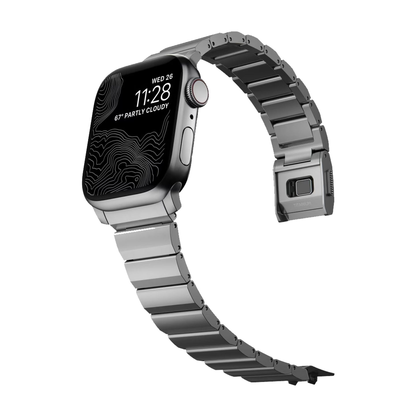 [ONLINE EXCLUSIVE] Nomad Titanium Band for Apple Watch ALL Ultra & 42/44/45/49MM - Silver