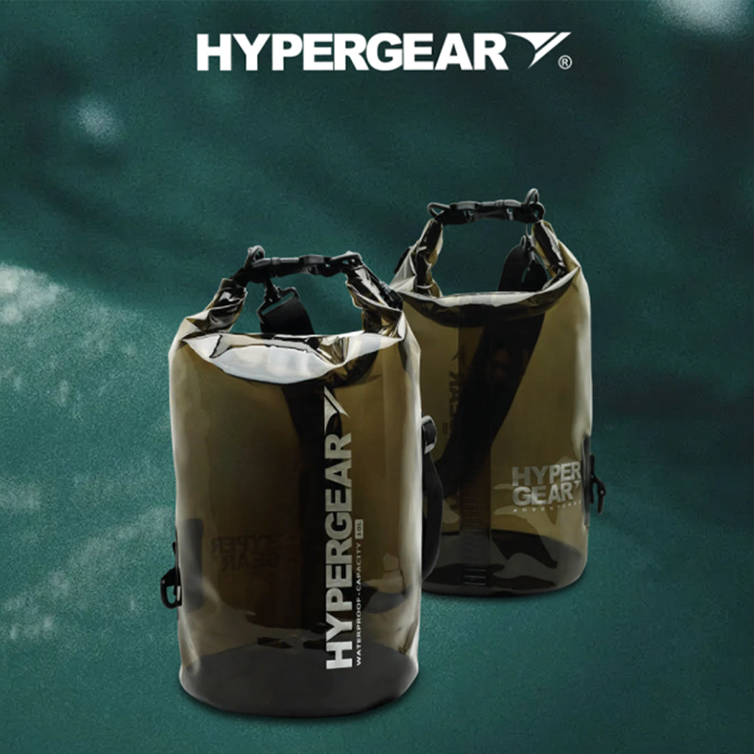 HyperGear 10L Dry Bag - Smokey Black ( 2pcs ) + FREE ( 1pcs ) Dry Bag Q2L ( Barcode: 301150 + 30111 )