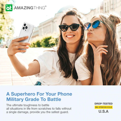 AMAZINGthing Titan Pro Drop Proof Case for iPhone 13 Pro 6.1" 5G ( 2021 ) - Anti-microbial - Clear (Barcode: 4892878068567 )