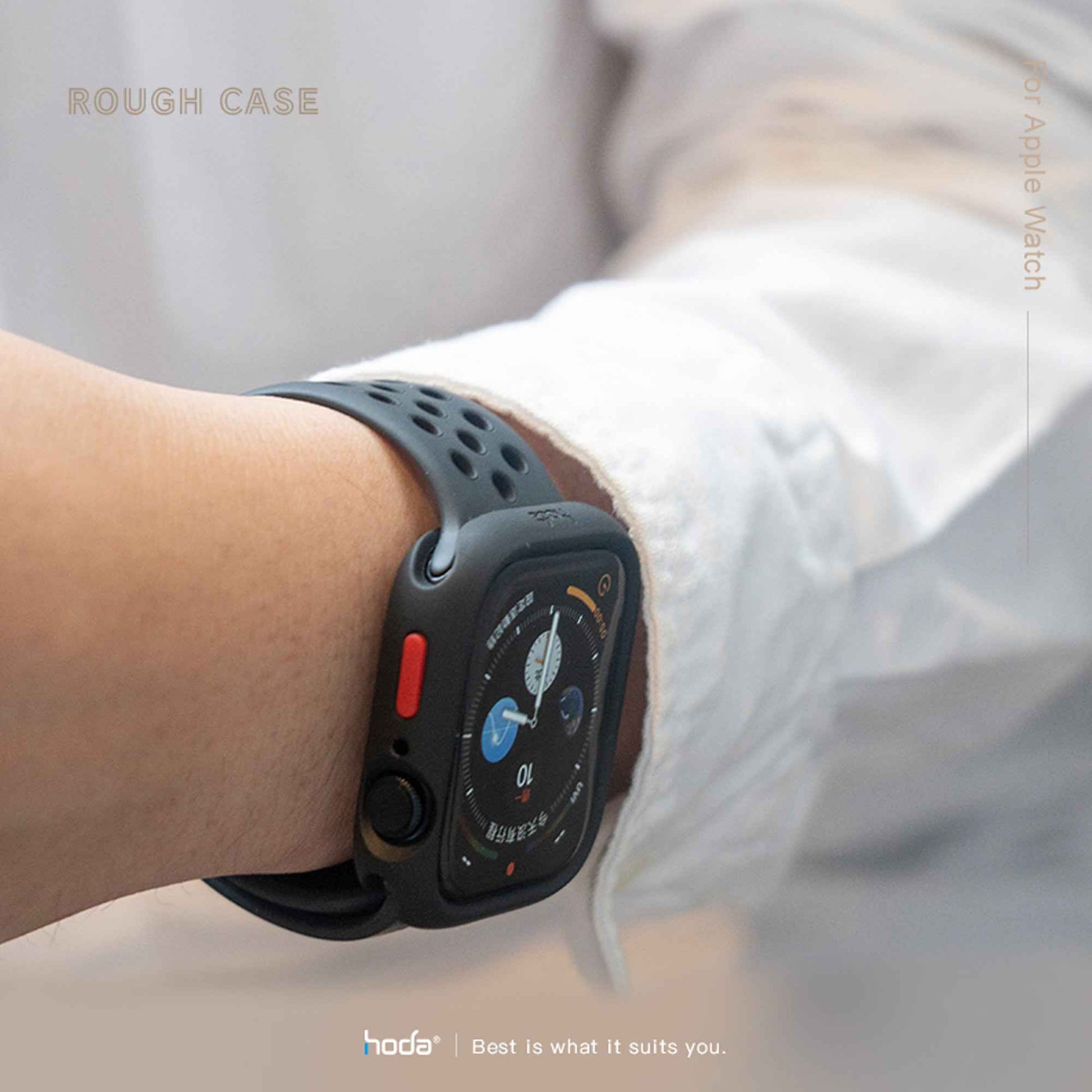 Hoda Rough Case for Apple Watch Series 7 ( 45mm ) - Blue (Barcode: 4711103543566 )
