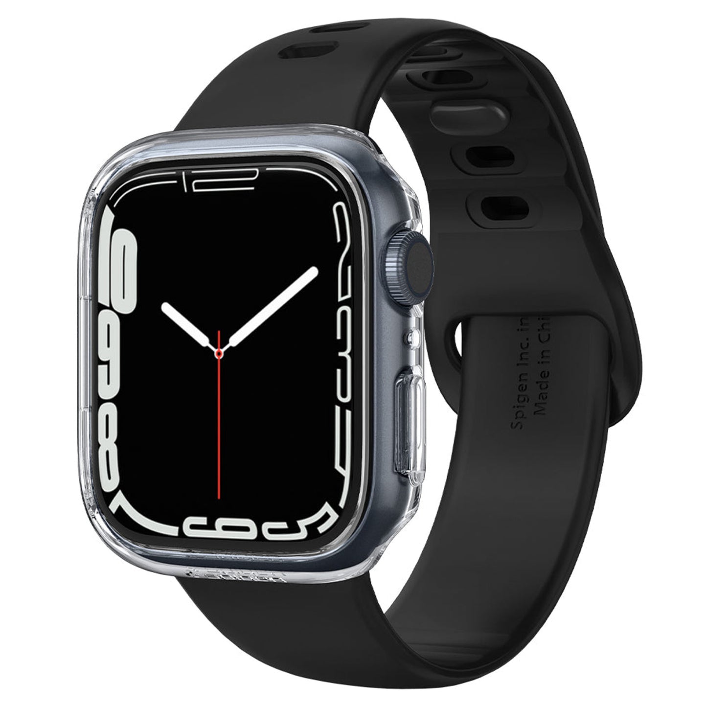 Spigen Thin Fit Case for Apple Watch Series 7 ( 41mm ) - Crystal Clear (Barcode: 8809811857726 ) - Forexengineer -Malaysia- 8809811857726