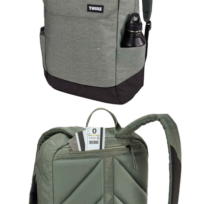 Thule Lithos Backpack 20L - Fit up to 15.6" Laptop or 16" MacBook - Agave Green-Black (Barcode: 0085854253383 )