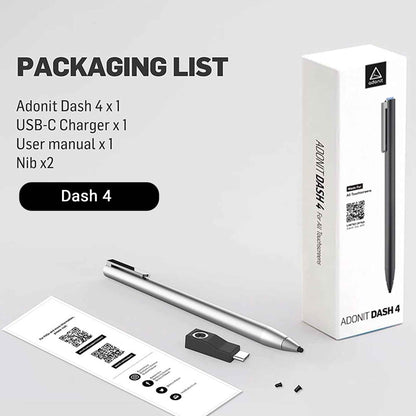Adonit Dash 4 Stylus Pen - Graphite Black