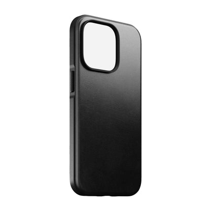 Nomad Modern Leather Horween Case for iPhone 14 Pro - MagSafe Compatible - Black (Barcode: 856500012223 )