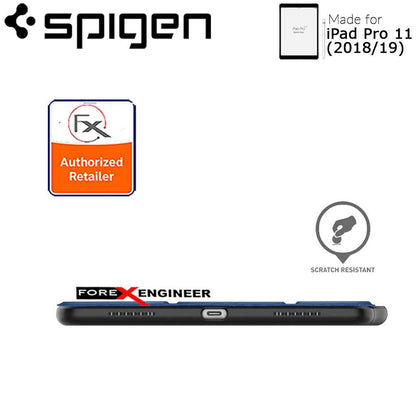 Spigen Smart Fold 2 for iPad Pro 11" (2018-19) - with build in Apple Pencil slot - Blue - Forexengineer-malaysia