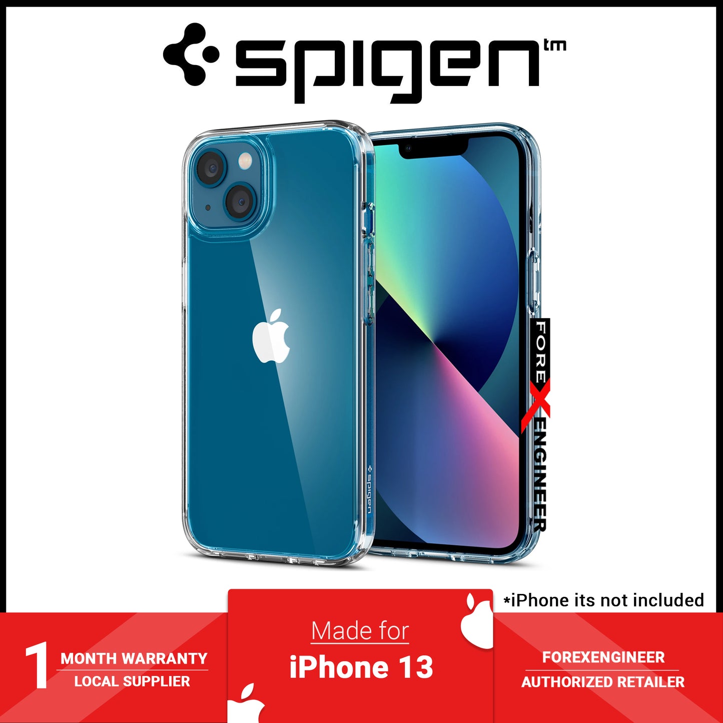 Spigen Crystal Hybrid for iPhone 13 6.1" 5G - Crystal Clear (Barcode: 8809811852585 )