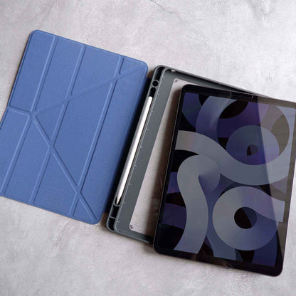 Monocozzi LUCID Folio for iPad 10.2" - 10.2 inch ( 7 - 8 - 9 Gen ) Ultra Light Folio Case with Apple Pencil Slot  - Tan (Barcode: 4895199107649 )