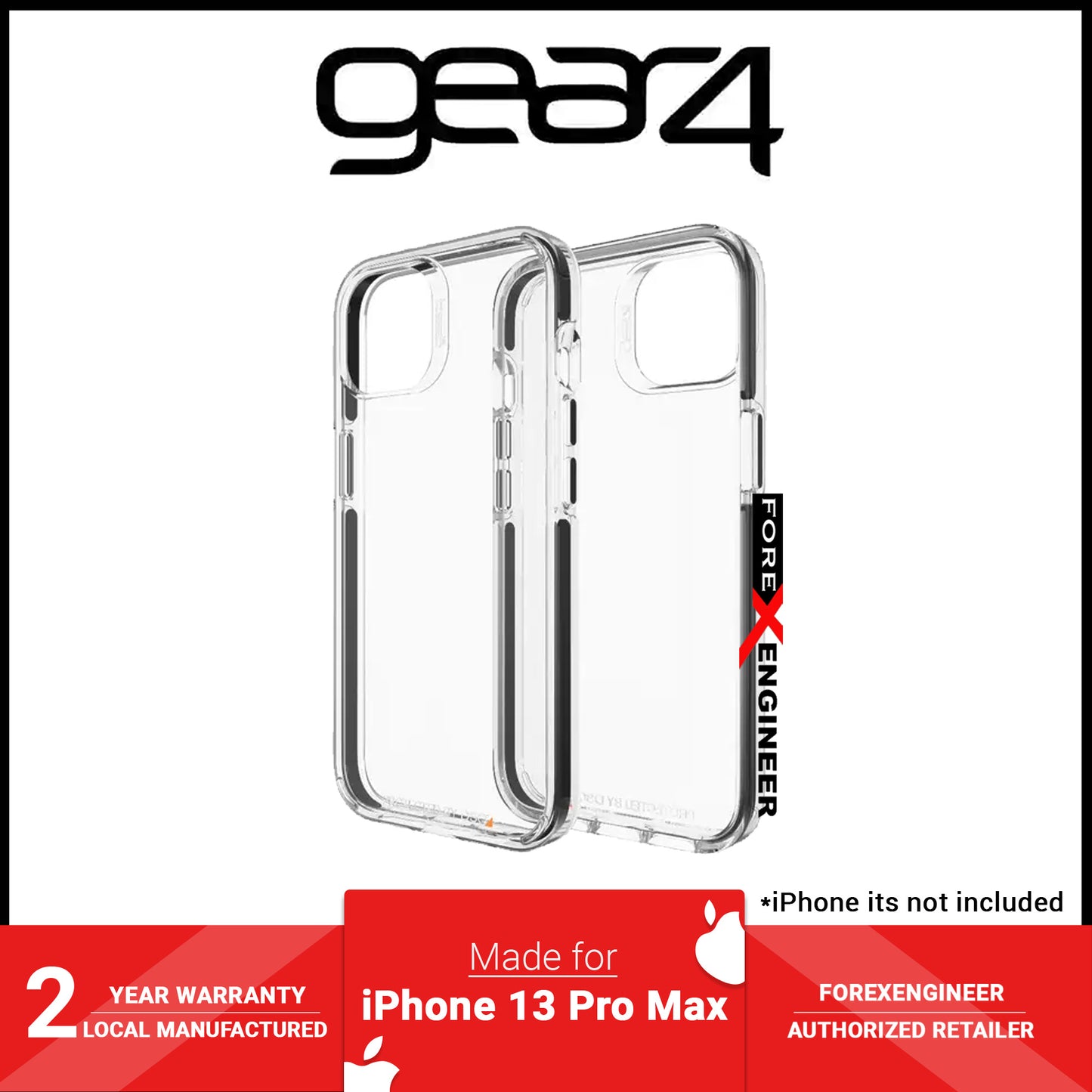 Gear4 Santa Cruz for iPhone 13 Pro Max 6.7" 5G - Black (Barcode: 840056146570 )