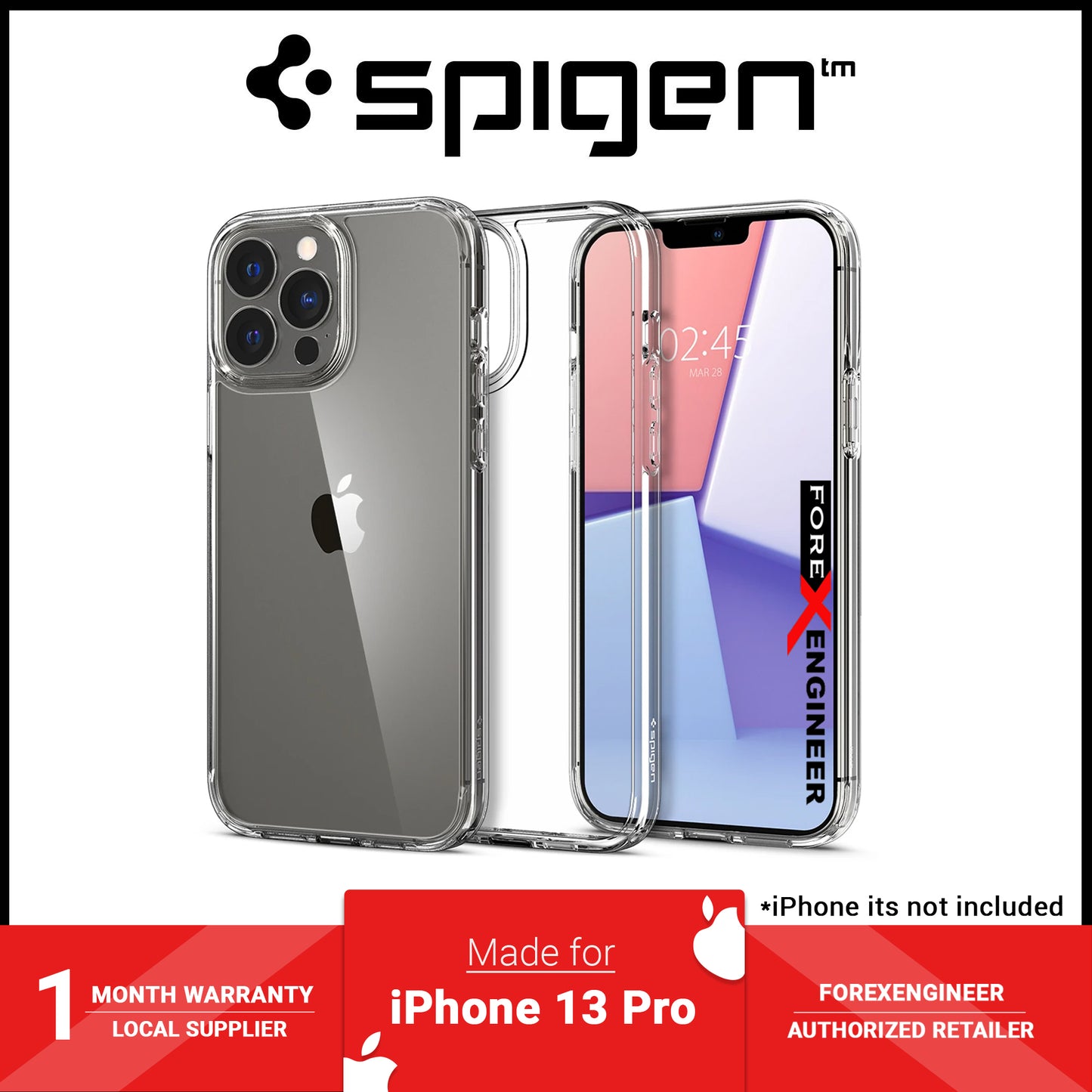 Spigen Crystal Hybrid for iPhone 13 Pro 6.1" 5G - Crystal Clear (Barcode: 8809811850475 )