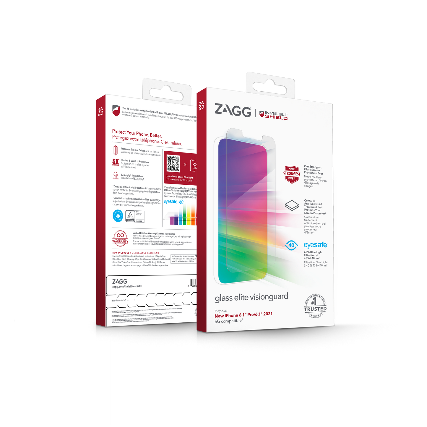 InvisibleShield Glass Elite VisionGuard for iPhone 13 - 13 Pro 6.1" 5G - Case Friendly Screen (Barcode: 840056148895 ) - Forexengineer-malaysia
