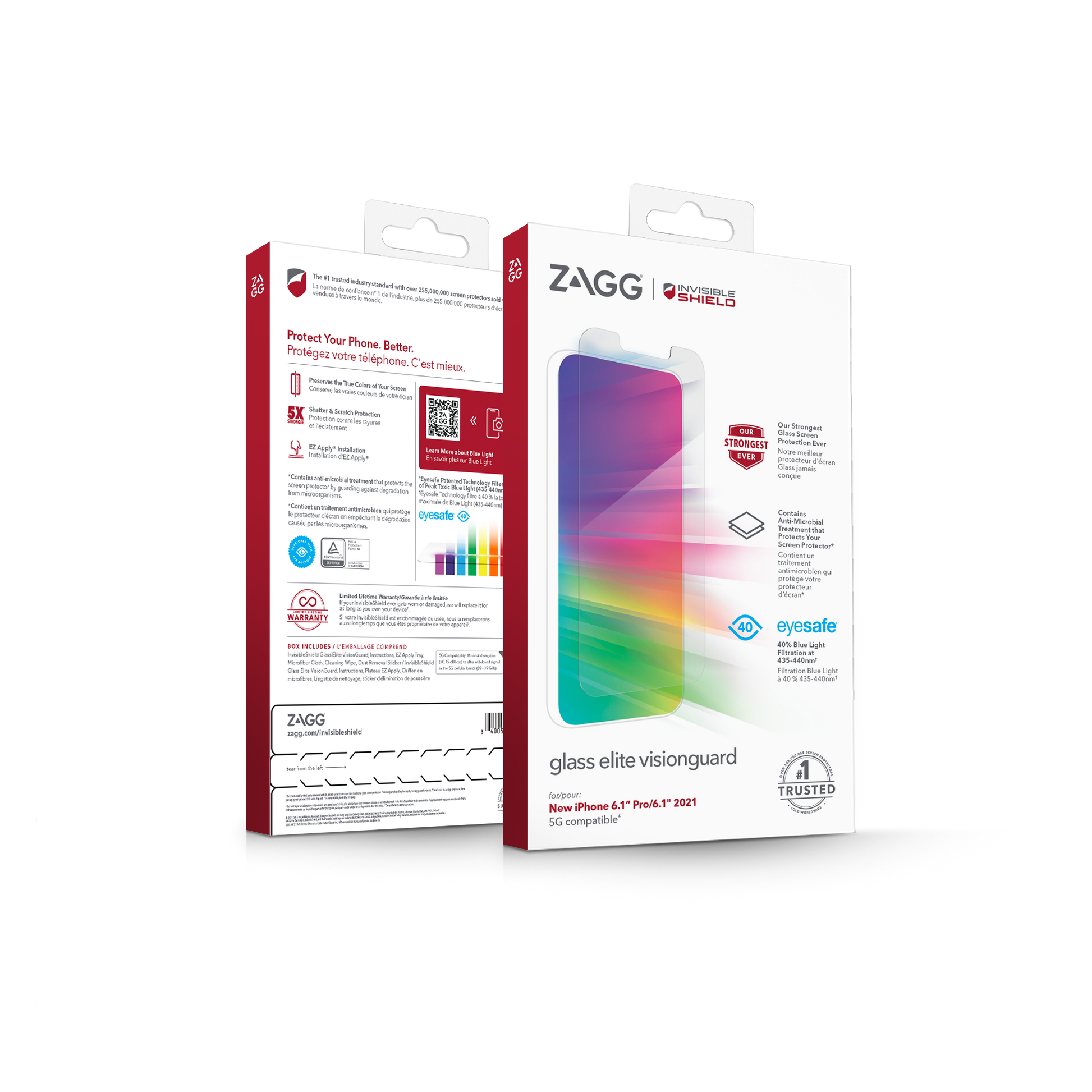 InvisibleShield Glass Elite VisionGuard for iPhone 13 - 13 Pro 6.1" 5G - Case Friendly Screen (Barcode: 840056148895 ) - Forexengineer-malaysia