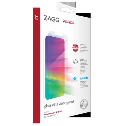 InvisibleShield Glass Elite VisionGuard for iPhone 13 Mini 5.4" 5G - Case Friendly Screen (Barcode: 840056148888 )
