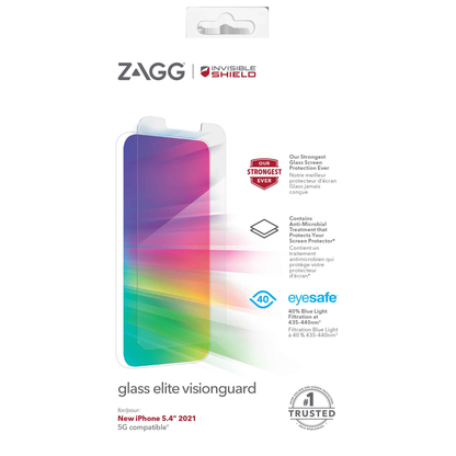 InvisibleShield Glass Elite VisionGuard for iPhone 13 Mini 5.4" 5G - Case Friendly Screen (Barcode: 840056148888 )