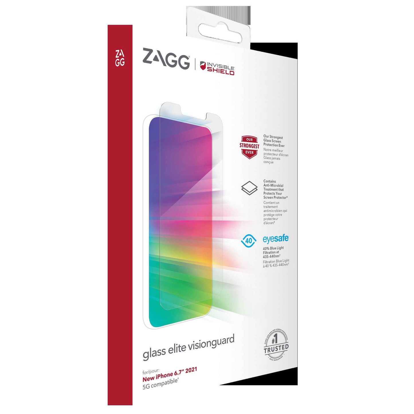 InvisibleShield Glass Elite VisionGuard for iPhone 13 Pro Max 6.7" 5G - Case Friendly Screen (Barcode: 840056148901 )