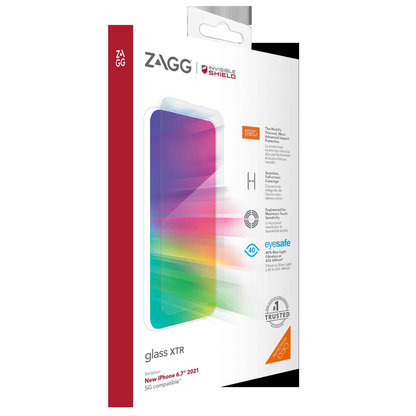 InvisibleShield Glass XTR D30 for iPhone 13 Pro Max 6.7" 5G - Case Friendly Screen (Barcode: 840056148932 )