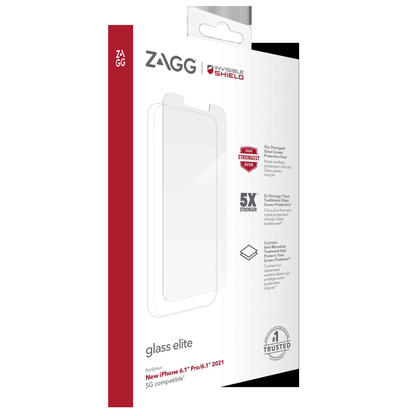 InvisibleShield Glass Elite for iPhone 13 - 13 Pro 6.1" 5G - Case Friendly Screen (Barcode: 840056148833 )