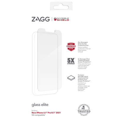 InvisibleShield Glass Elite for iPhone 13 - 13 Pro 6.1" 5G - Case Friendly Screen (Barcode: 840056148833 ) - Forexengineer-malaysia