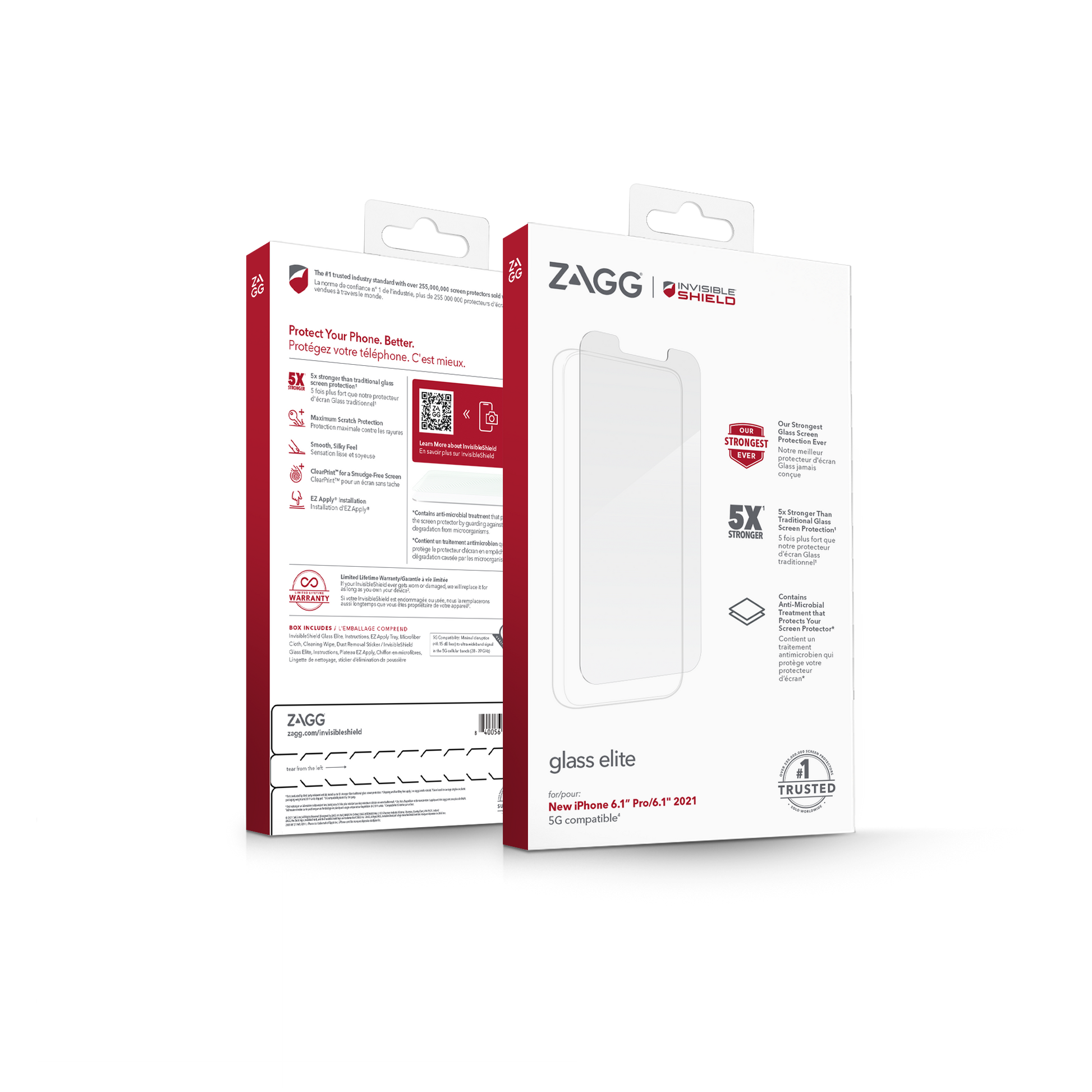 InvisibleShield Glass Elite for iPhone 13 - 13 Pro 6.1" 5G - Case Friendly Screen (Barcode: 840056148833 ) - Forexengineer-malaysia