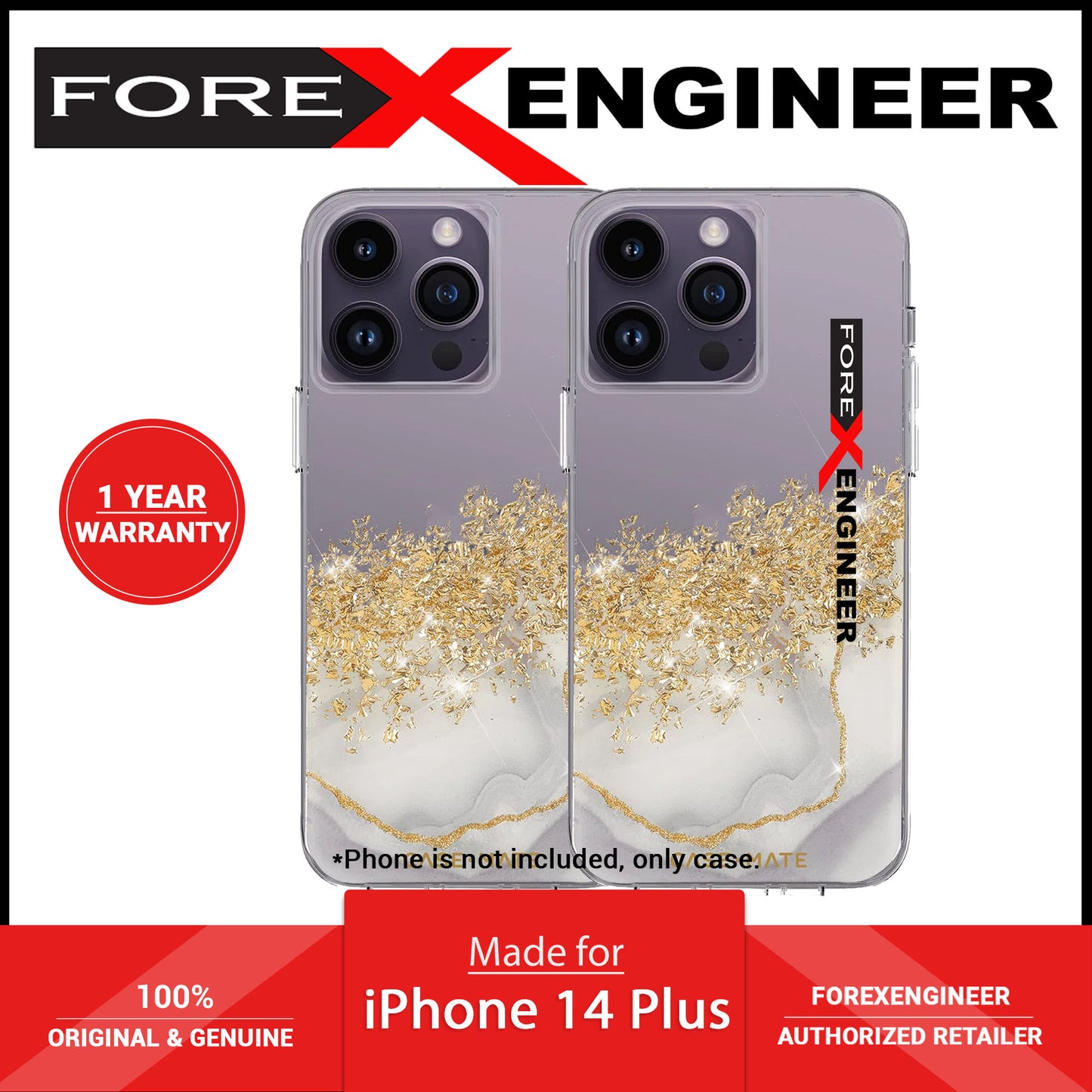 Case Mate Karat Marble for iPhone 14 Plus - Clear (Barcode: 840171719741 )