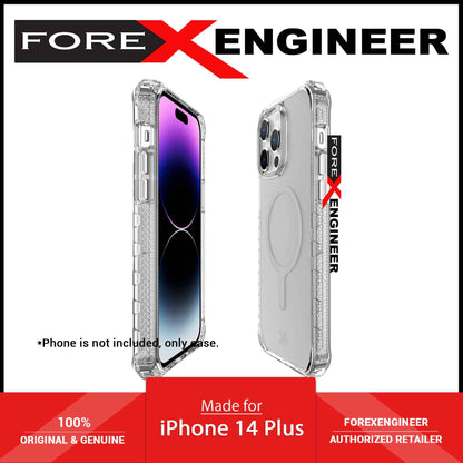 ITSKINS Supreme -- R Clear for iPhone 14 Plus - Magsafe Compatible - Clear White Print ( Barcode: 4894465437879 )