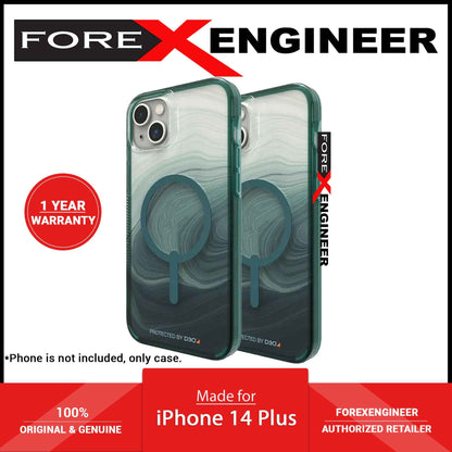 Gear4 D3O® Milan Snap for iPhone 14 Plus - Green Swirl (Barcode: 840056166097 )