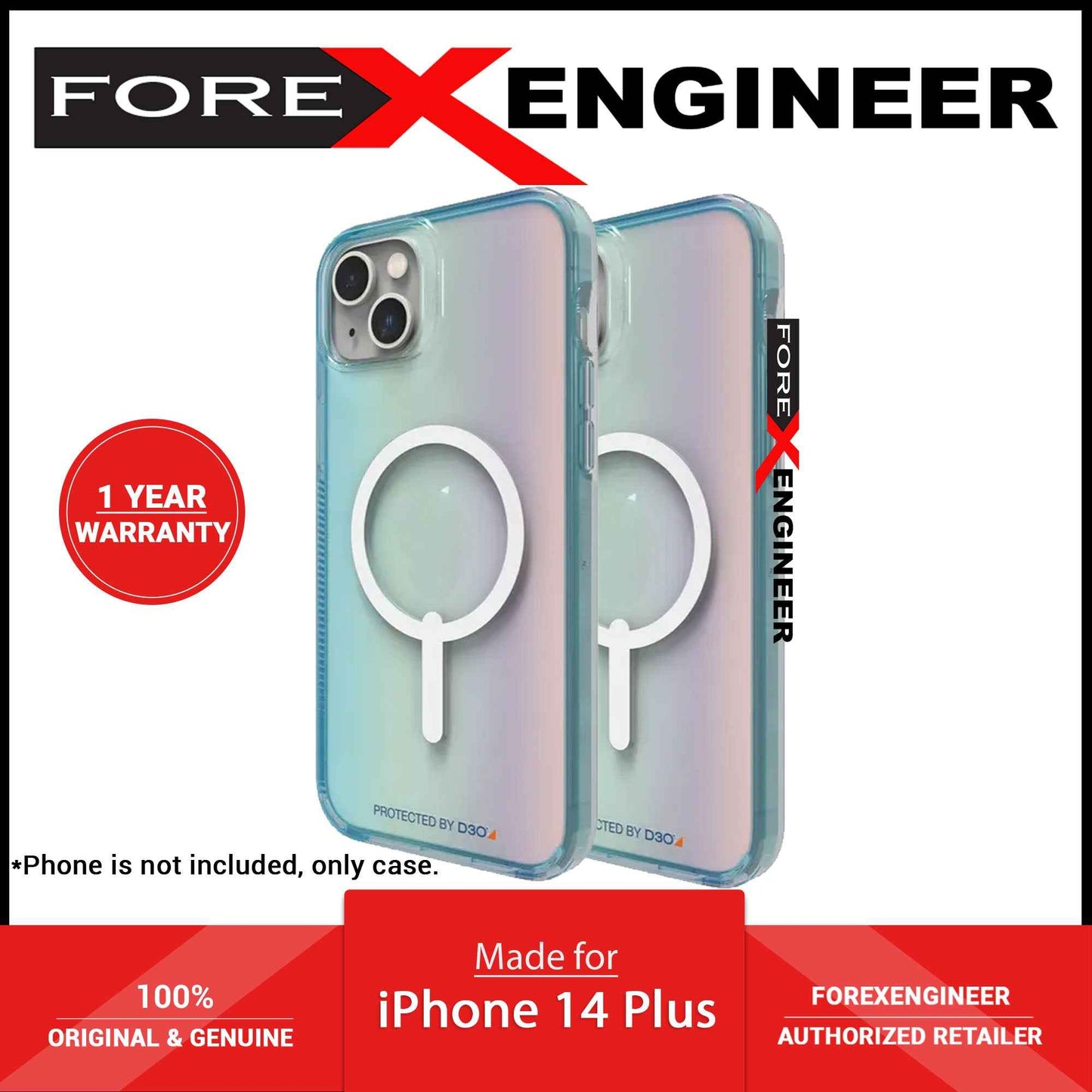 Gear4 D3O® Milan Snap for iPhone 14 Plus - Aurora Ombre (Barcode: 840056166042 )