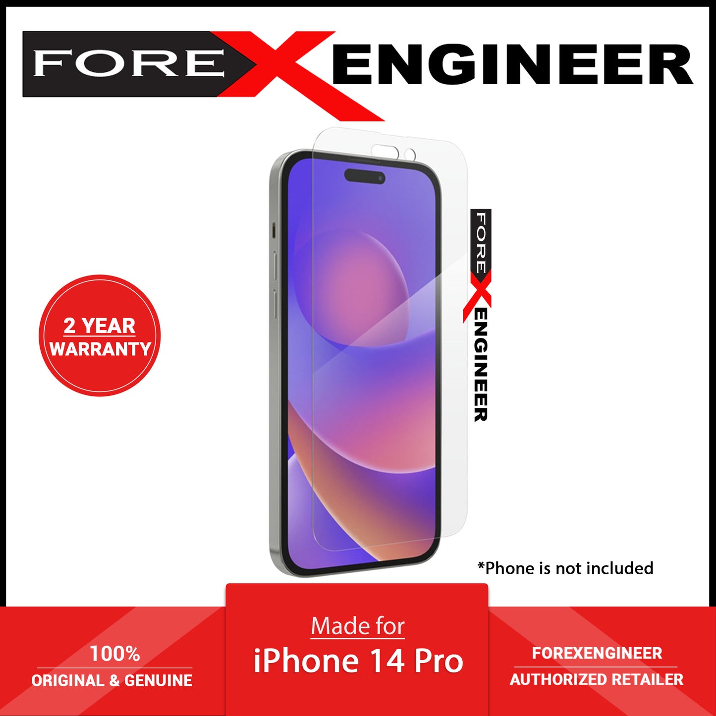 ZAGG Glass Plus Edge for iPhone 14 Pro - Installation Tray Included - Anti-Glare ( Barcode: 840056173460 )