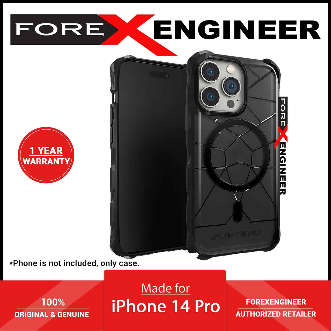 Element Case Special Ops X5 MagSafe for iPhone 14 Pro Smoke/Black