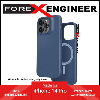 Caudabe Synthesis for iPhone 14 Pro  - Magsafe Compatible - Steel Blue
