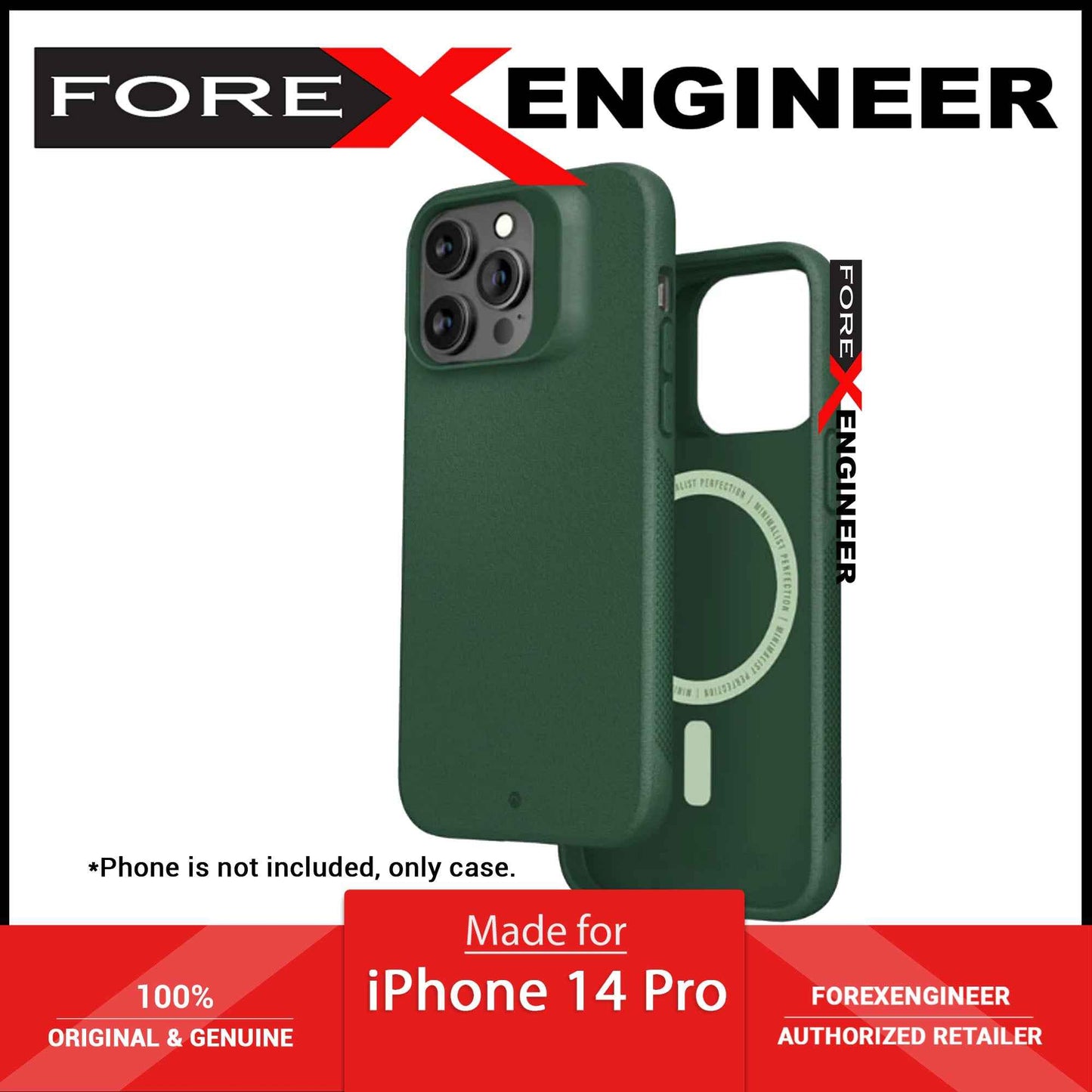Caudabe Synthesis for iPhone 14 Pro  - Magsafe Compatible - Mountain Green