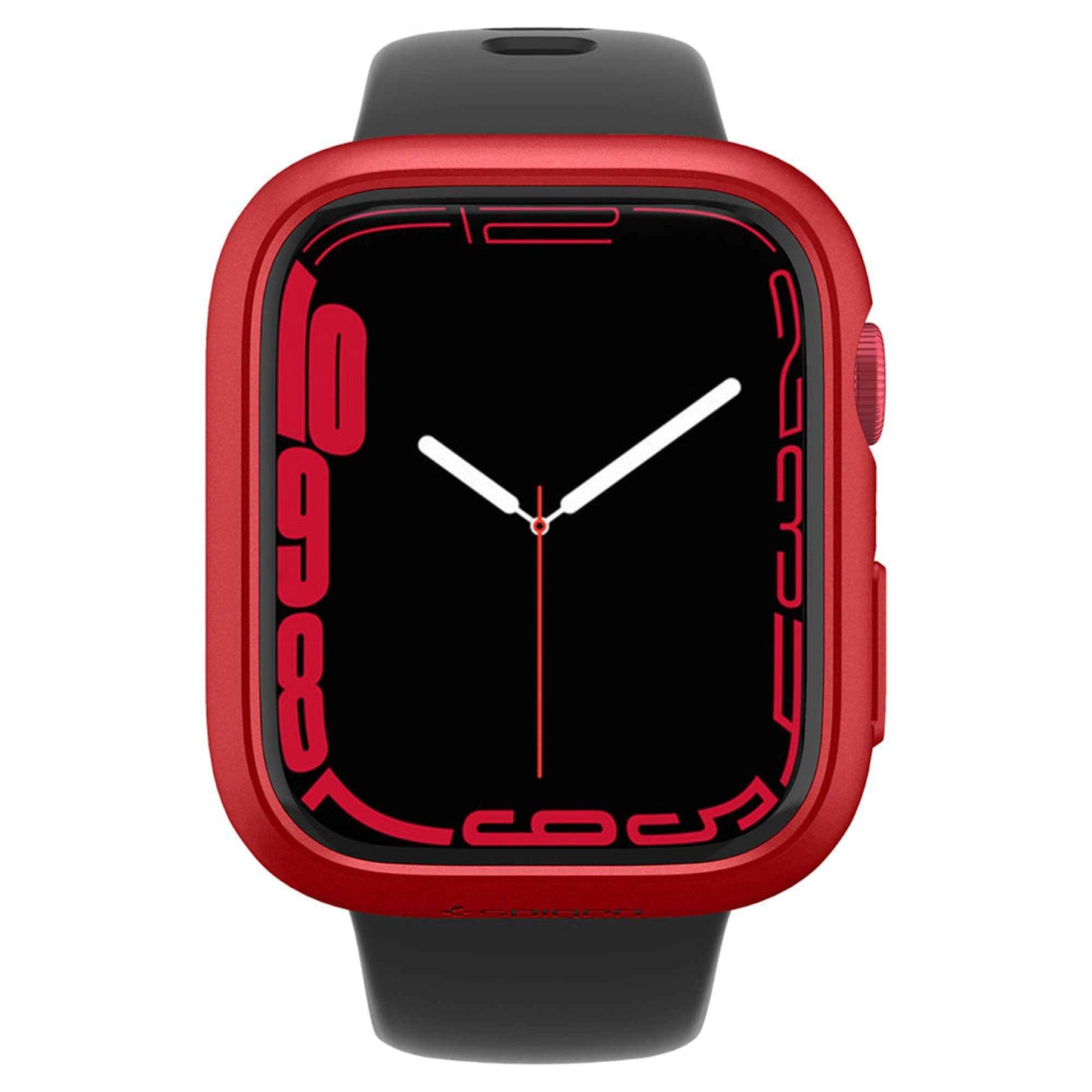 Spigen Thin Fit Case for Apple Watch Series 7 ( 45mm ) - Metallic Red (Barcode: 8809811857627 )
