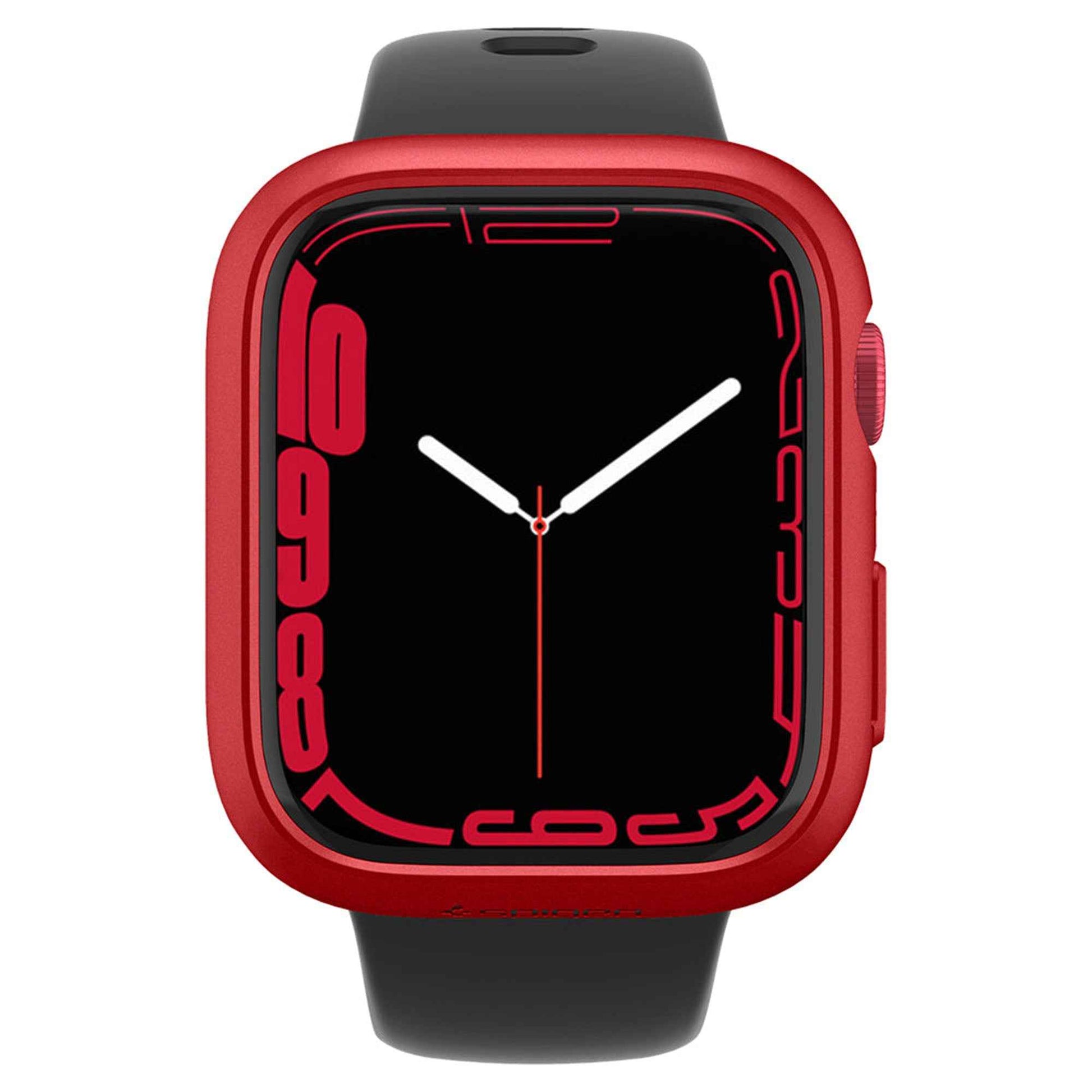 Spigen Thin Fit Case for Apple Watch Series 7 ( 45mm ) - Metallic Red (Barcode: 8809811857627 )