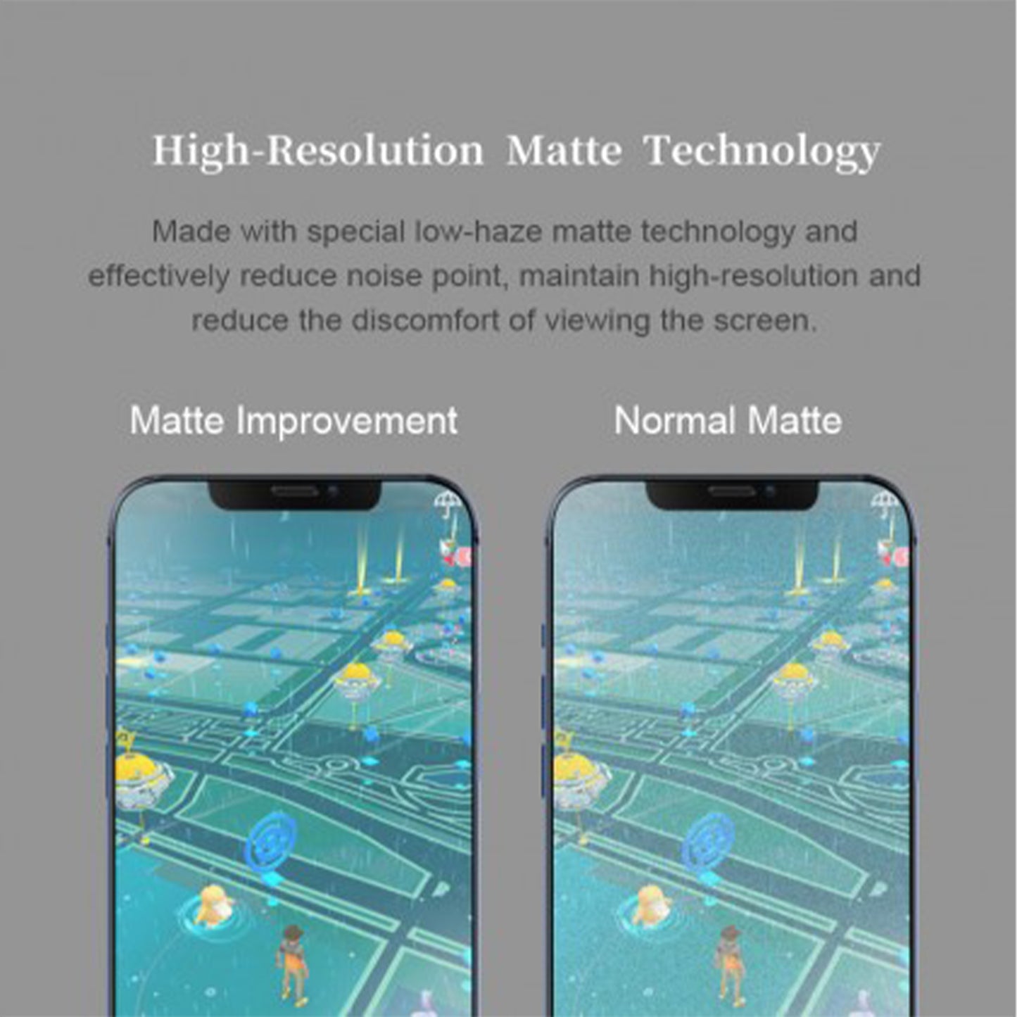 Hoda Tempered Glass for 14 - 13 - 13 Pro ( Gaming anti-glare 2.5D 0.33mm Full Coverage ) - Matte (Barcode: 4711103545485 )